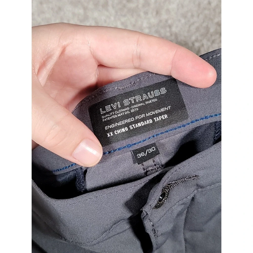 Levi's XX Chino Standard Tech Mens Pants 36x29* Performance Stretch Gray Office